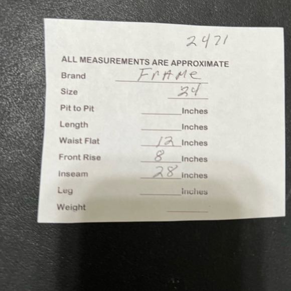 Frame Womens Le Sylvie Slender Straight Leg Jeans Blue Stretch Medium Wash 24 - Picture 11 of 11